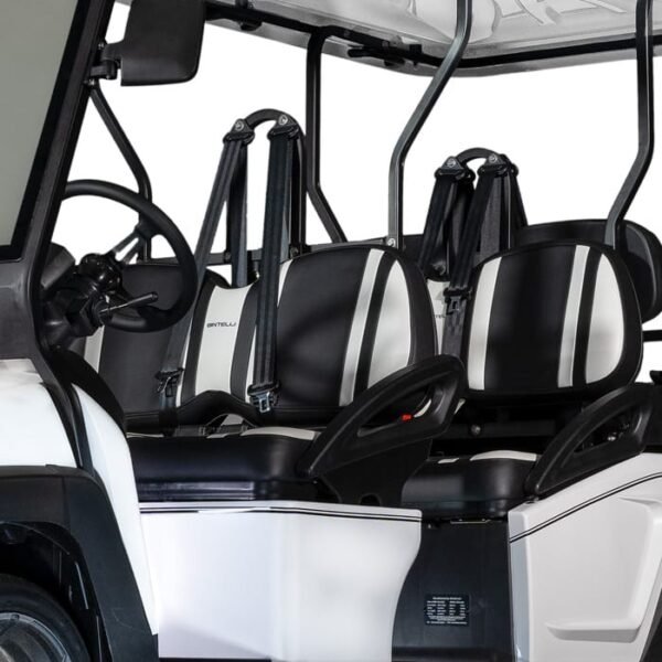 2024 Bintelli - Beyond in White 6PR Limo Golf Cart w/ Lithium Battery - Image 3
