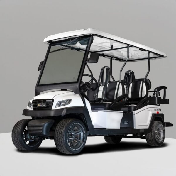 2024 Bintelli - Beyond in White 6PR Limo Golf Cart w/ Lithium Battery - Image 2