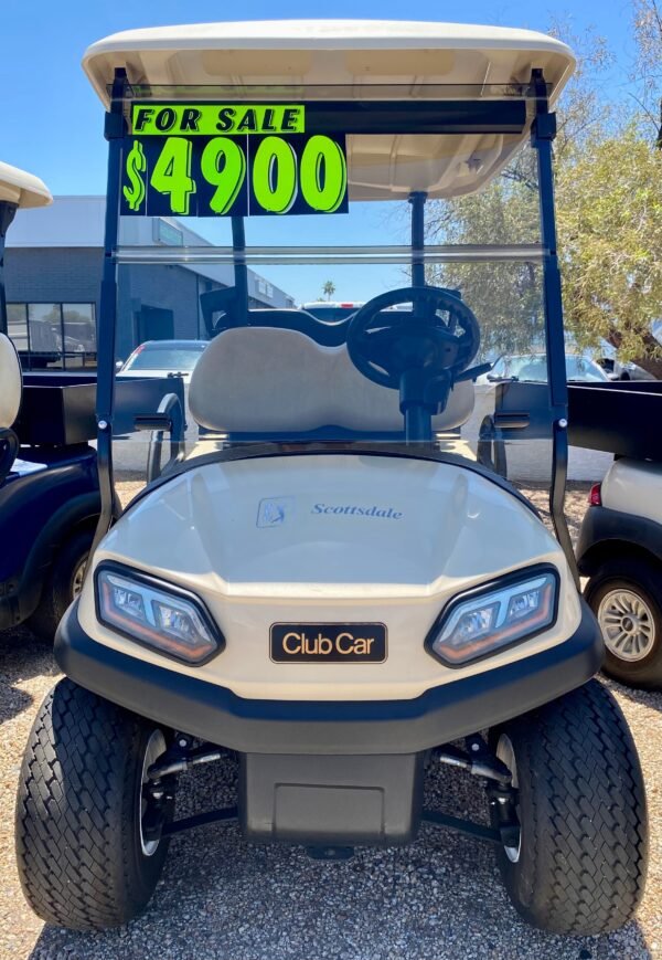 2019 Club Car - Tempo in Beige 4 Passenger Golf Cart w/ Lights - Image 2