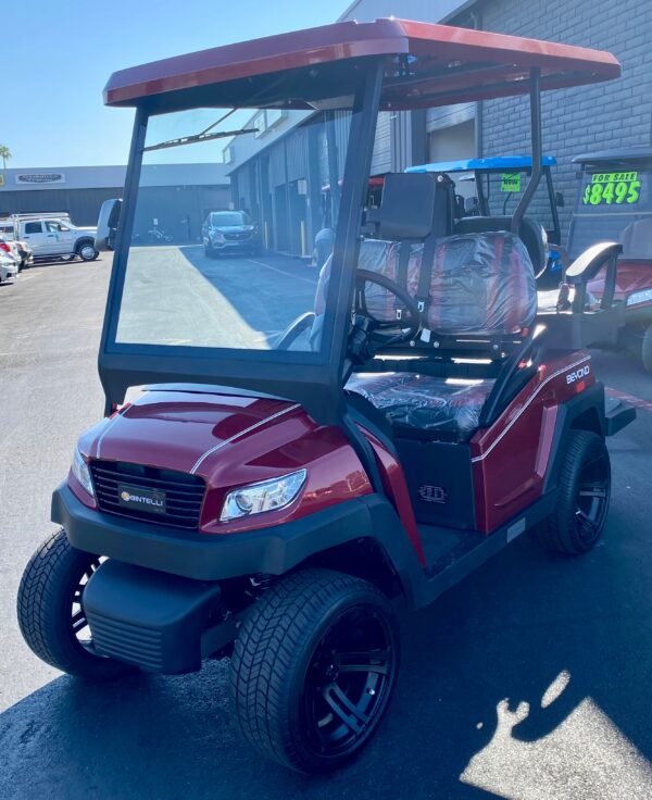 2023 Bintelli - Beyond in Burgundy 4PR Golf Cart w/ NEW 105AH Lithium Battery - Image 7