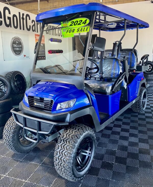 **$1,000 OFF**  2024 Bintelli-Beyond in Hydro Blue Lifted Limo 6PR Golf Cart w/ NEW 105ah Lithium Battery - Image 3