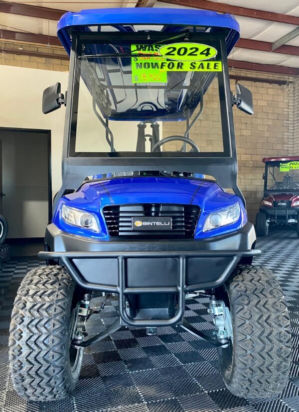 **$1,000 OFF**  2024 Bintelli-Beyond in Hydro Blue Lifted Limo 6PR Golf Cart w/ NEW 105ah Lithium Battery - Image 4