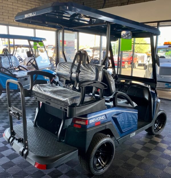 **$1,000 OFF**  2024 Bintelli - Beyond in Navy Blue 4PR Golf Cart w/ NEW 105ah Lithium Battery - Image 8