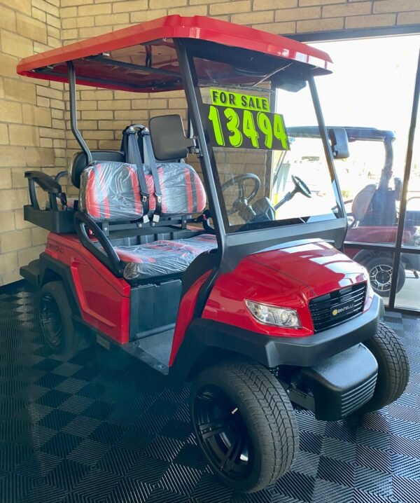 **$1,000 OFF**  2024 Bintelli- Beyond in Red 4PR Golf Cart w/ NEW 105AH Lithium Battery - Image 2