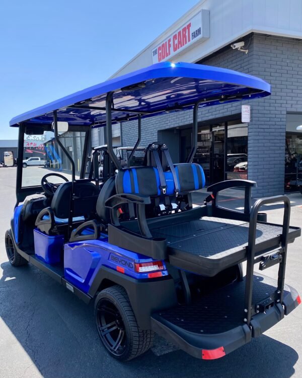 2023 Bintelli- Beyond in Hydro Blue 6PR Limo Golf Cart w/ Cooler - Image 7