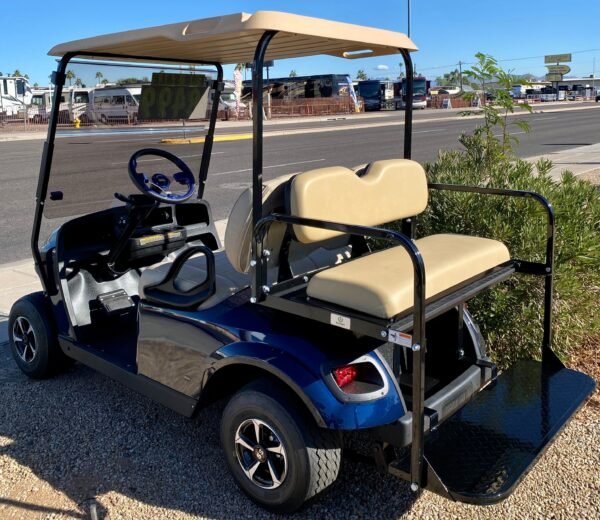 2018 EZGO TXT 4PR Golf Cart in Dark Blue w/ Factory Lithium Battery - Image 6