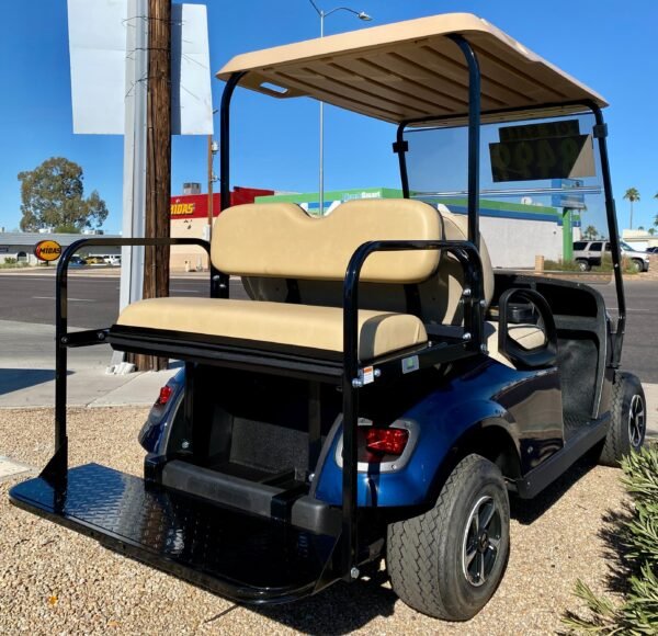 2018 EZGO TXT 4PR Golf Cart in Dark Blue w/ Factory Lithium Battery - Image 5