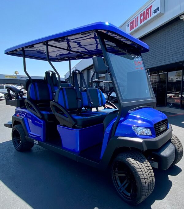 2023 Bintelli- Beyond in Hydro Blue 6PR Limo Golf Cart w/ Cooler - Image 4
