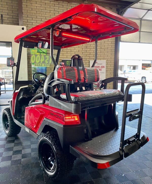 **$1,000 OFF**  2024 BINTELLI - LIFTED - RED BEYOND GOLF CART 4 PASSENGER W/ NEW LITHIUM BATTERY - Image 5