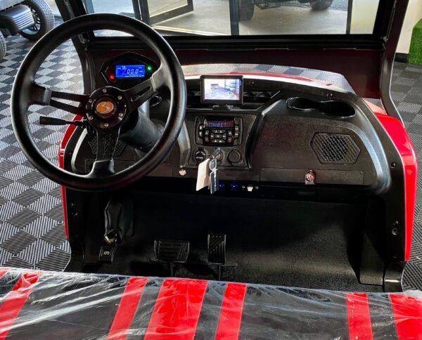 **$1,000 OFF**  2024 BINTELLI - LIFTED - RED BEYOND GOLF CART 4 PASSENGER W/ NEW LITHIUM BATTERY - Image 10