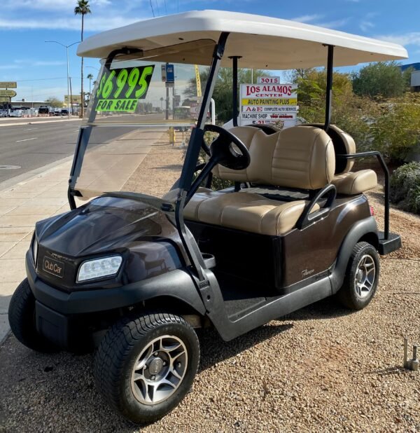 2019 Club Car Tempo 4 Passenger Golf Cart with Brand New 50ah Lithium Battery and Extended Roof
