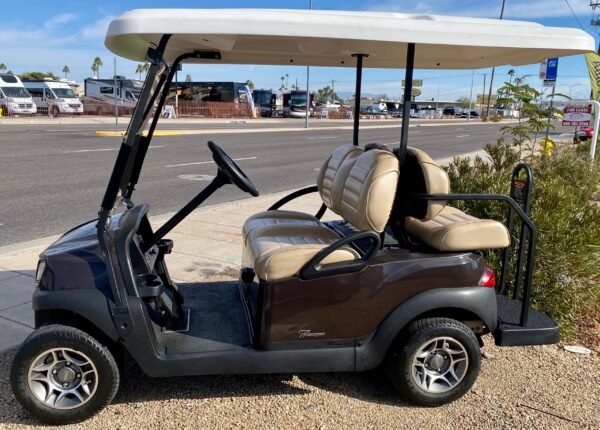 2019 Club Car Tempo 4 Passenger Golf Cart with Brand New 50ah Lithium Battery and Extended Roof - Image 4