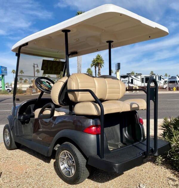 2019 Club Car Tempo 4 Passenger Golf Cart with Brand New 50ah Lithium Battery and Extended Roof - Image 3