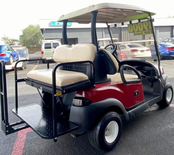 2020 CLUB CAR - TEMPO IN MAROON 4PR GOLF CART W/ NEW LITHIUM BATTERY - Image 4