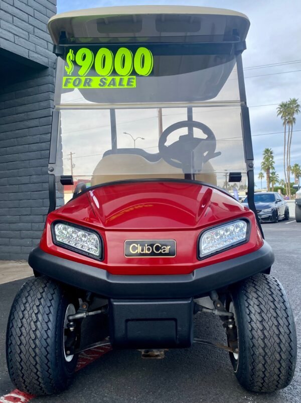2020 CLUB CAR - TEMPO IN MAROON 4PR GOLF CART W/ NEW LITHIUM BATTERY - Image 3
