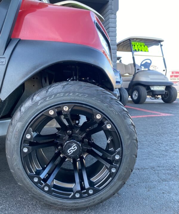 2020 CLUB CAR - TEMPO IN MAROON 4PR GOLF CART W/ NEW LITHIUM BATTERY & CUSTOM WHEELS - Image 6